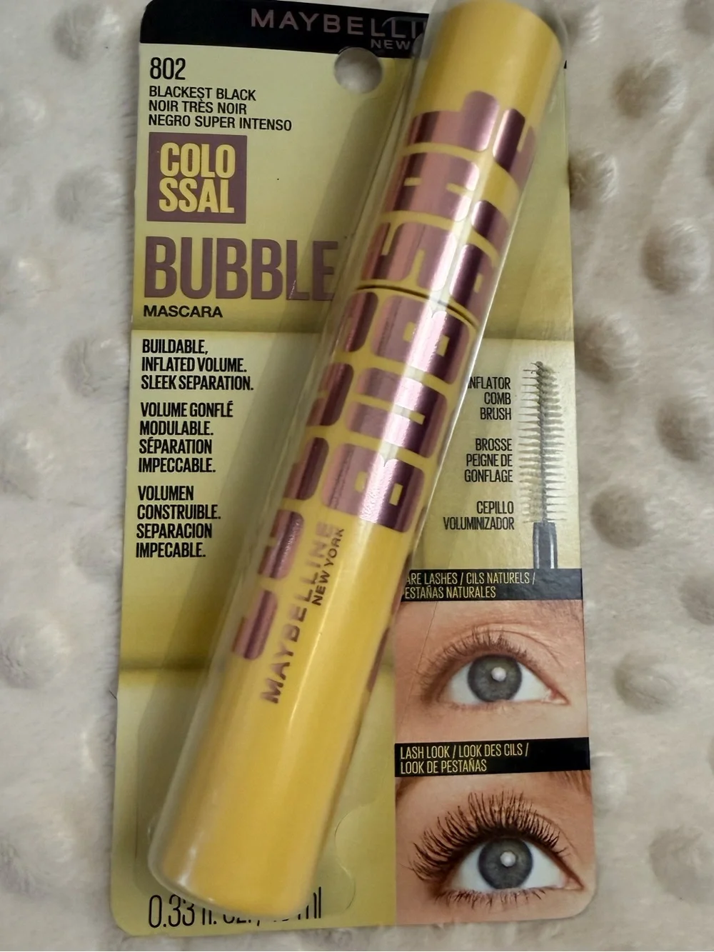 Maybelline Colossal Bubble Mascara makeup gift bundle